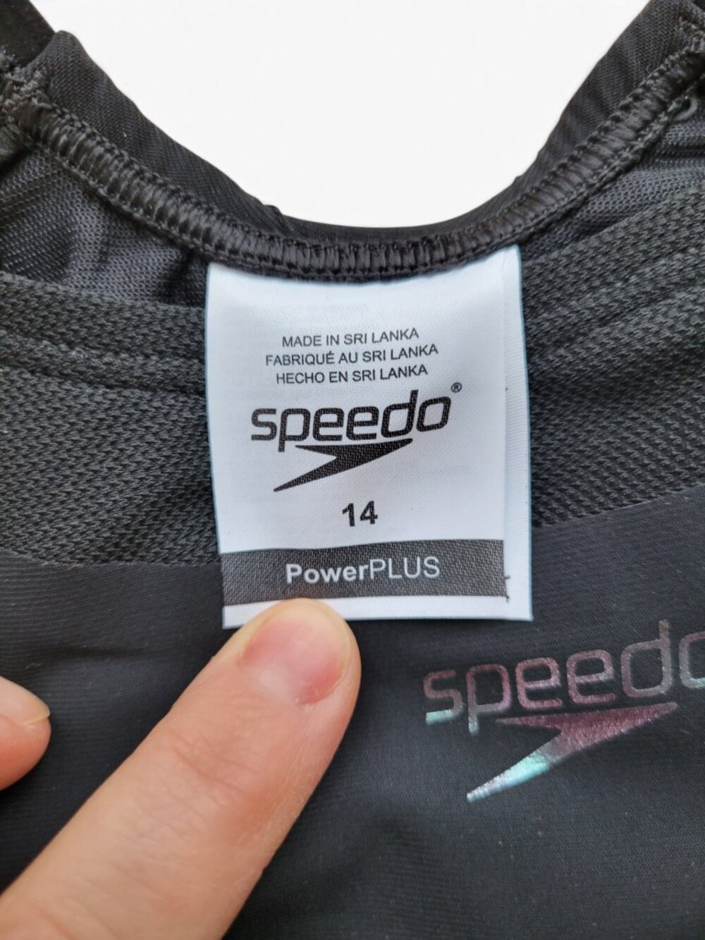 Speedo Power Plus LZR One Piece Legsuit Swimsuit in Black - Picture 7 of 16